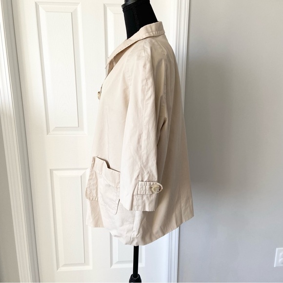 Michael Kors Beige  Short Swing Trench Coat - Picture 2 of 14